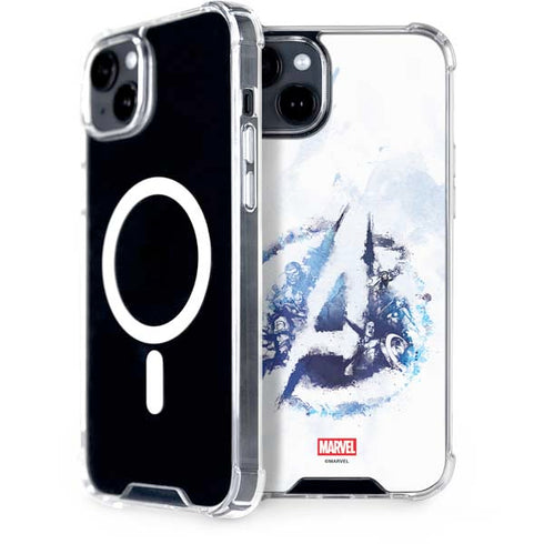 Marvel Avengers Blue Logo iPhone 15 MagSafe Case